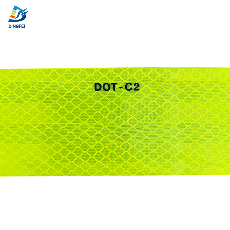 Fluorescent Yellow DOT-C2 Reflective Tape - 